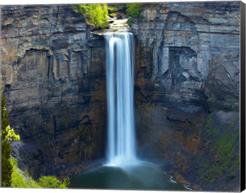 Framed Waterfall Portrait I Print