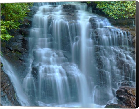 Framed Waterfall Portrait III Print