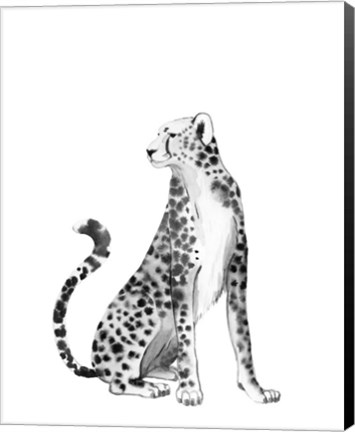 Framed Chrome Cheetah II Print