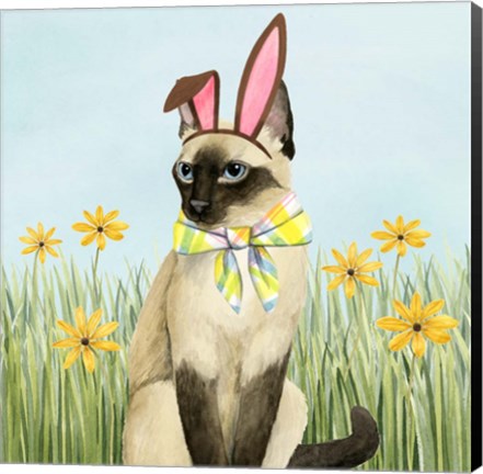 Framed Easter Cats II Print