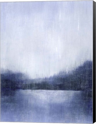 Framed Deep Blue Mist II Print