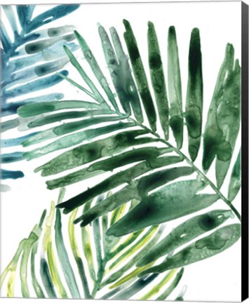 Framed Tropical Leaf Medley II Print