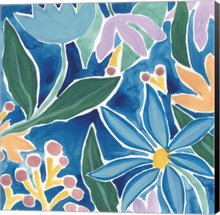 Framed Tiki Square IV Print