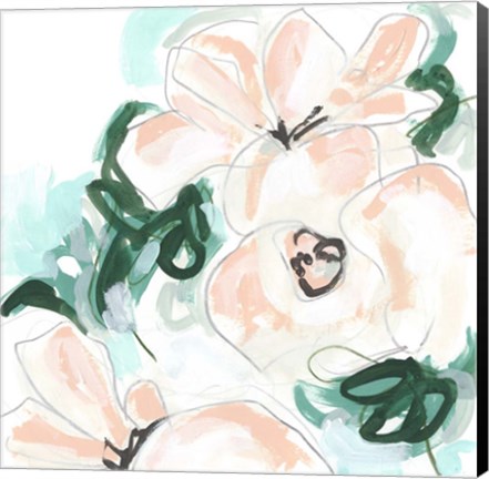 Framed Floral Rhythm II Print