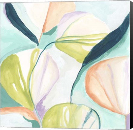 Framed Fan Flowers IV Print