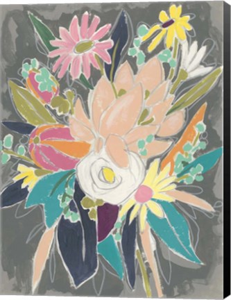 Framed Fauvist Flora II Print