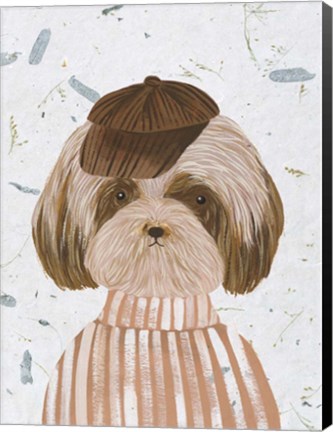 Framed Hip Dog II Print