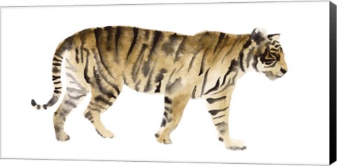 Framed Watercolor Tiger IV Print