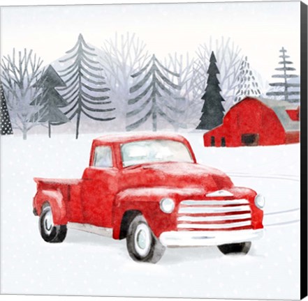 Framed Snow Country II Print