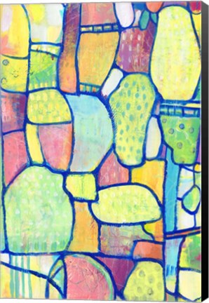 Framed Stained Glass Composition II Print