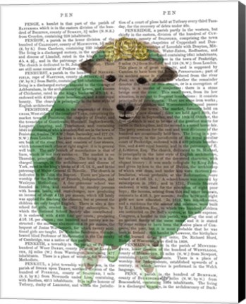 Framed Ballet Sheep 4 Book Print Print