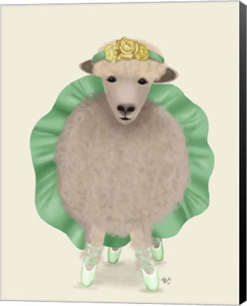 Framed Ballet Sheep 4 Print