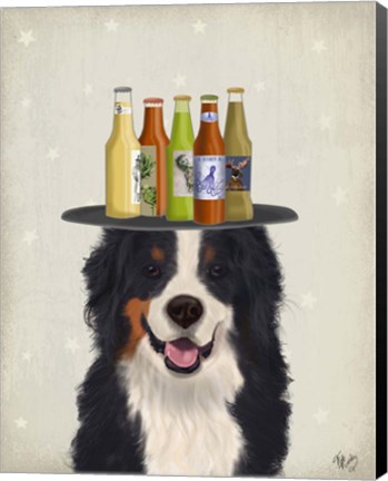 Framed Bernese Beer Lover Print