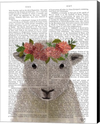 Framed Sheep Bohemian 1 Book Print Print