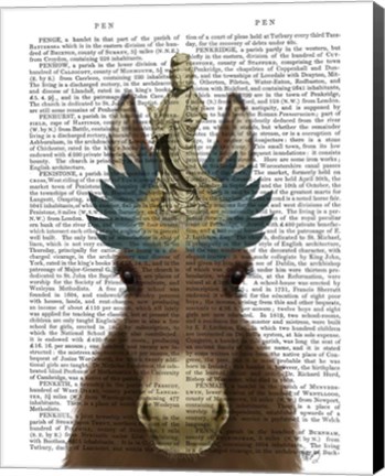 Framed Donkey Bodhisattva Book Print Print