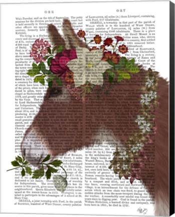 Framed Donkey Bohemian 5 Book Print Print