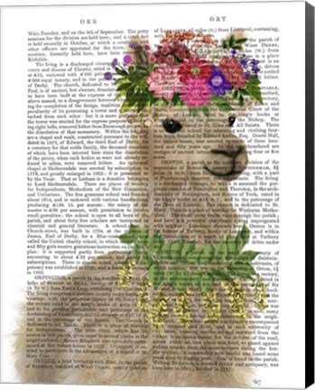 Framed Llama Bohemian 2 Book Print Print