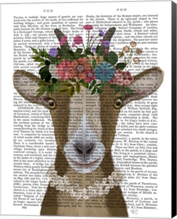 Framed Goat Bohemian 3 Book Print Print