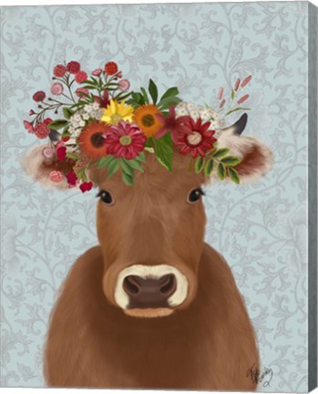 Framed Cow Bohemian 1 Print