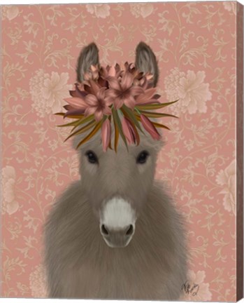 Framed Donkey Bohemian 1 Print