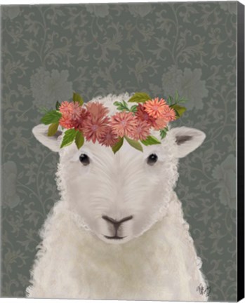 Framed Sheep Bohemian 1 Print