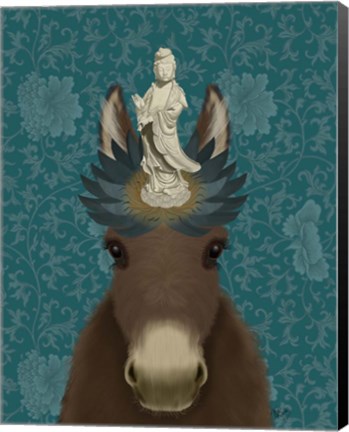 Framed Donkey Bodhisattva Print
