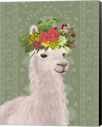 Framed Llama Bohemian 4 Print