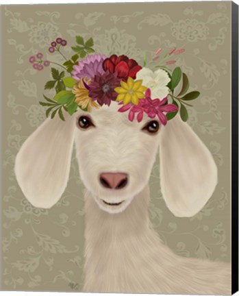 Framed Goat Bohemian 2 Print