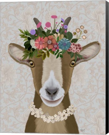 Framed Goat Bohemian 3 Print