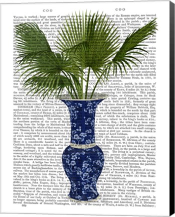 Framed Chinoiserie Vase 8, With Plant Book Print Print