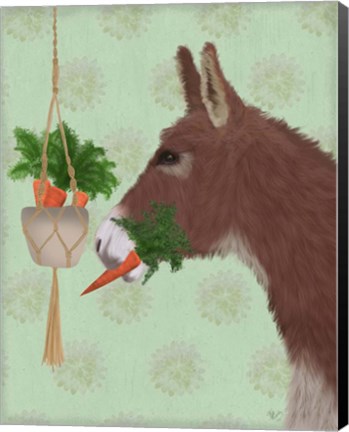 Framed Donkey Lunch Print