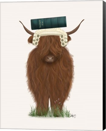 Framed Highland Cow Lawyer Print