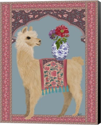 Framed Llama Chinoiserie 3 Print