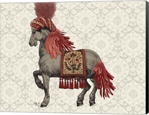 Framed Niraj Horse, Red Print