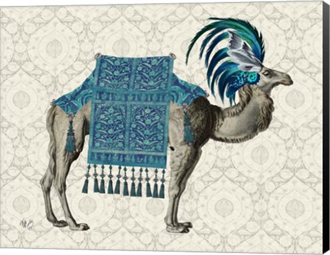 Framed Niraj Camel, Blue Print