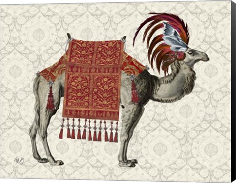 Framed Niraj Camel, Red Print