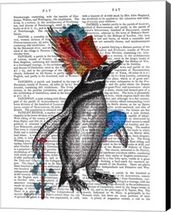 Framed Penguin and Fish Hat Book Print Print