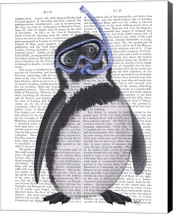 Framed Penguin Snorkel Book Print Print