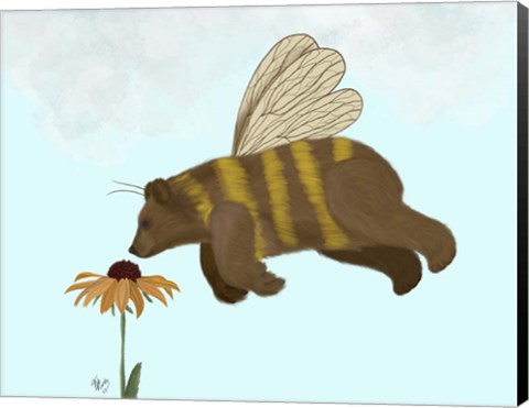 Framed Bear Bee Print