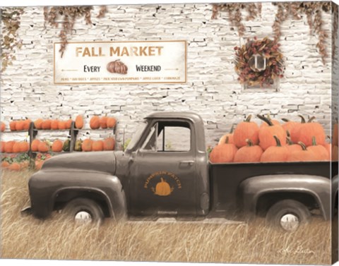 Framed Fall Pumpkin Market Print