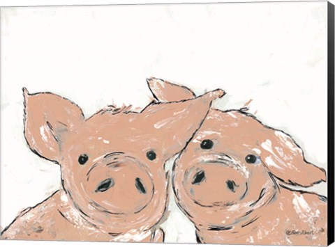 Framed Pigs Print