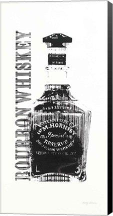 Framed Bourbon BW Crop Print