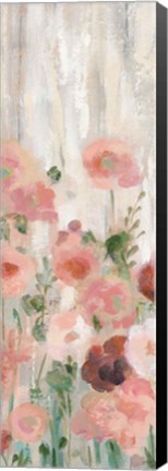 Framed Sprinkled Flowers II BG Panel Print