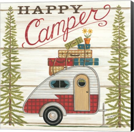 Framed Happy Camper Print