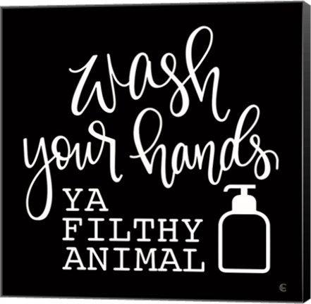 Framed Wash Your Hands Print