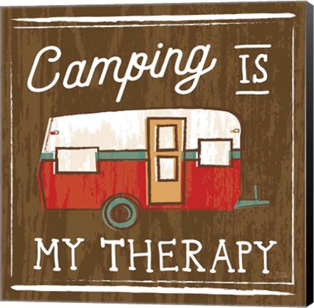 Framed Comfy Camping IV Print