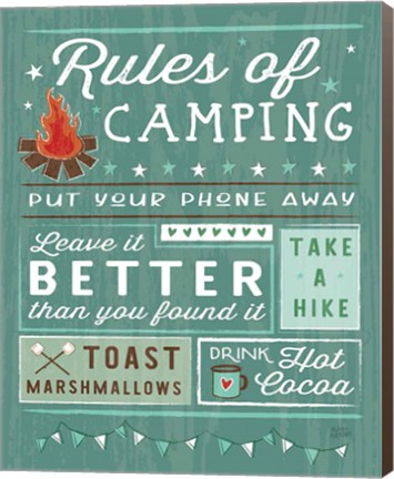 Framed Comfy Camping I Print