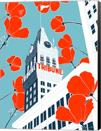 Framed Tribune Tower - Oakland Print