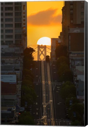 Framed Lombard Street Cable Car Print