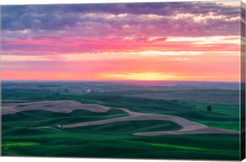 Framed Palouse Sunset Print